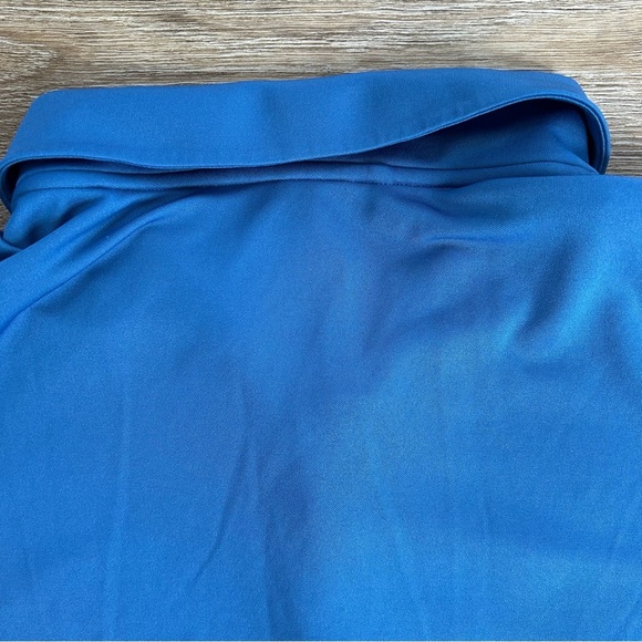 Adidas GOLF Polo Athletic Shirt Men's Sz XL Blue White and Gray Breathable - Picture 6 of 7